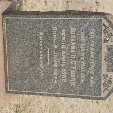 FOURIE Susanna H.C. 1868-1944