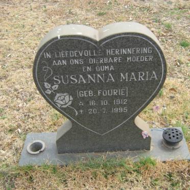 FOURIE Susanna Maria nee FOURIE 1912-1995