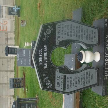 FRIEDRICHSEN Edgar 1933- &amp; Christel 1940-2007