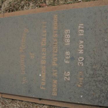 GILLETT Francis Bald 1889-1971