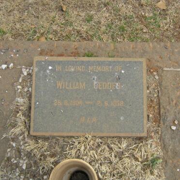 GEDDES William 1904-1958