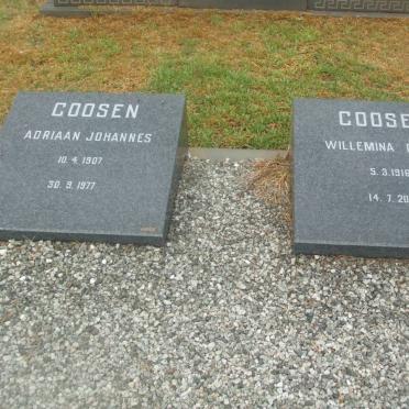 GOOSEN Adriaan Johannes 1907-1977 &amp; Willemina Gesina 1916-2006