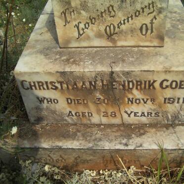 GOETZ Christiaan Hendrik -1911
