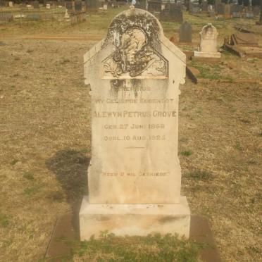 GROVÉ Alewyn Petrus 1869-1925