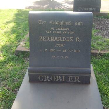 GROBLER Bernardus R. 1880-1964