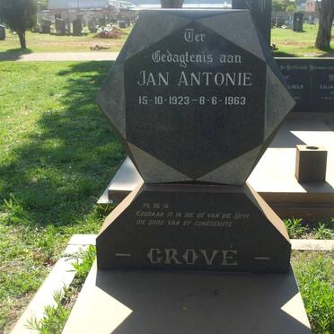 GROVÉ Jan Antonie 1923-1963