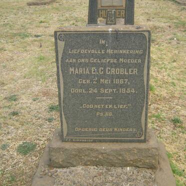 GROBLER Maria E.G. 1867-1954