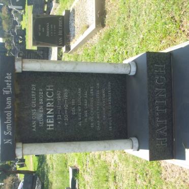 HATTINGH Heinrich 1967-1988