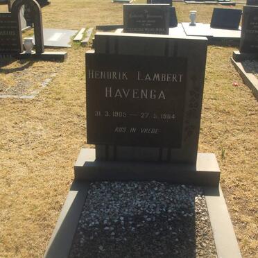 HAVENGA Hendrik Lambert 1905-1984