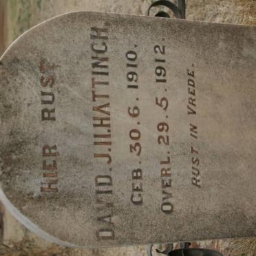 HATTINGH David J. H. 1910-1912