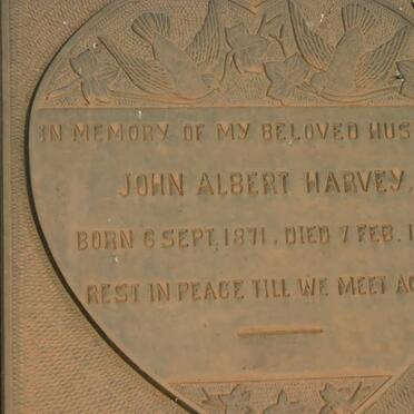HARVEY John Albert 1871-1937