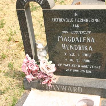 HAYWARD Magdalena Hendrika 1986-1986
