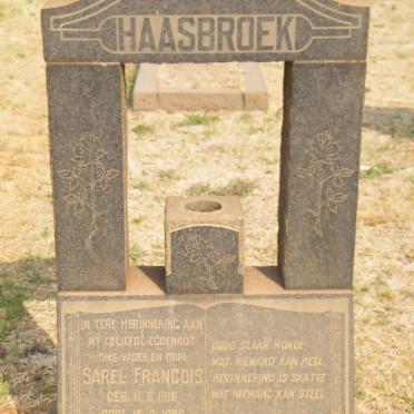 HAASBROEK Sarel Francois 1916-1959