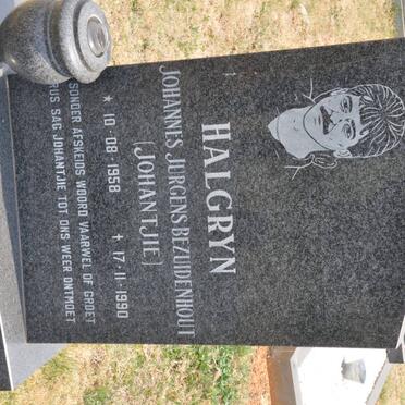 HALGRYN Johannes Jurgens Bezuidenhout 1958-1990