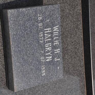 HALGRYN Willie H.J. 1927-1999 :: HALGRYN Johannes Jurgens Bezuidenhout 1958-1990