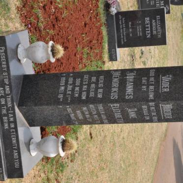 HATTINGH Johannes Hendrikus 1918-1999 &amp; Anne Elizabeth 1922-