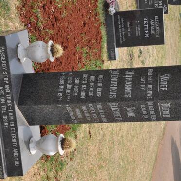 HATTINGH Johannes Hendrikus 1918-1999 &amp; Anne Elizabeth 1922-