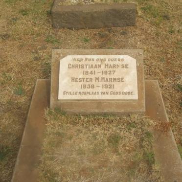 HARMSE Christiaan 1841-1927 &amp; Hester M. 1838-1921