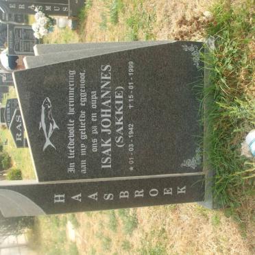HAASBROEK Isak Johannes 1942-1999
