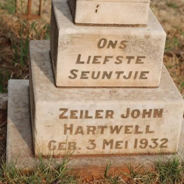 HARTWELL Zeiler John 1932-