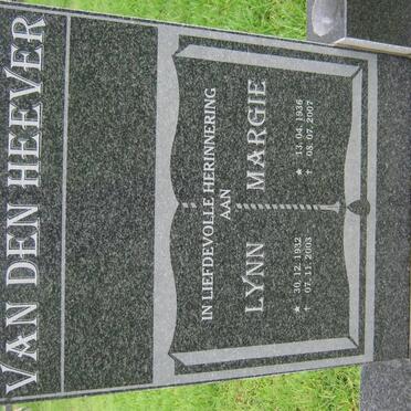 HEEVER Lynn, van den 1932-2003 &amp; Margie 1936-2007