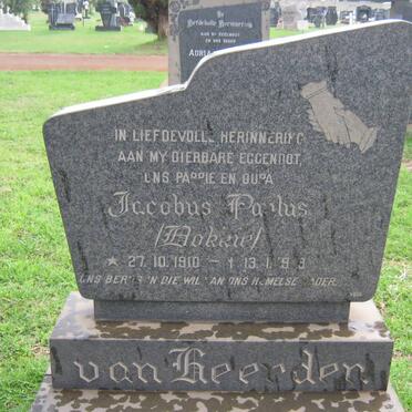 HEERDEN Jacobus Paulus, van 1910-1973