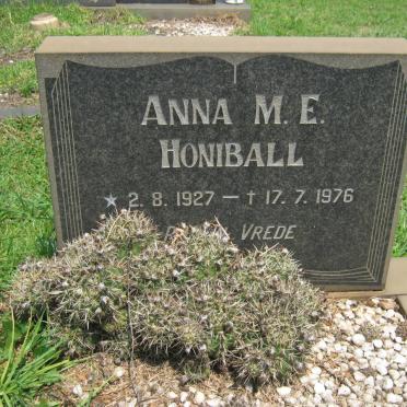 HONIBALL Anna M.E. 1927-1976