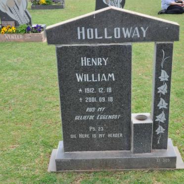 HOLLOWAY Henry William 1912-2001