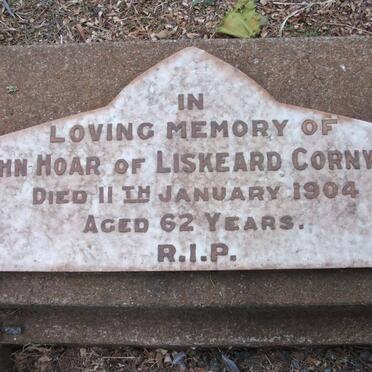 HOAR John -1904