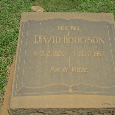 HODGSON David 1921-1967