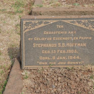 HOFFMAN Stephanus S.B. 1905-1944