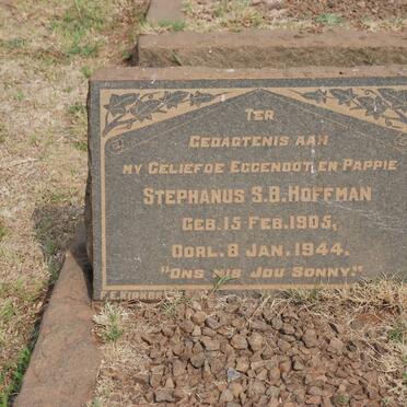 HOFFMAN Stephanus S.B. 1905-1944