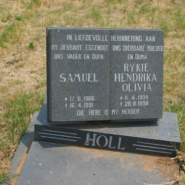 HOLL Samuel 1906-1991 &amp; Rykie Hendrika Olivia 1909-1998