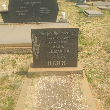 HORN Maria Elizabeth 1914-1970