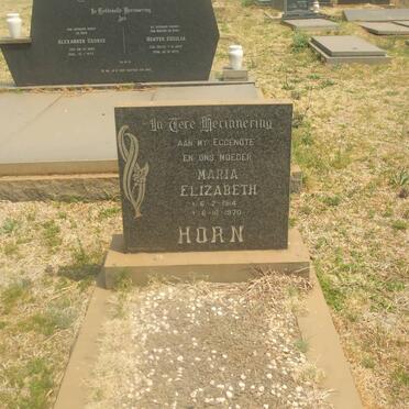 HORN Maria Elizabeth 1914-1970