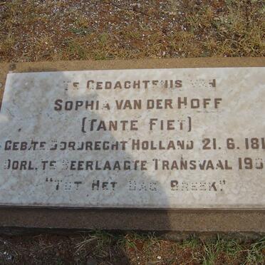 HOFF Sophia, van der 1819-1905