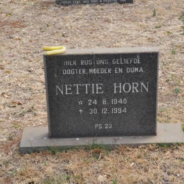HORN Nettie 1940-1994