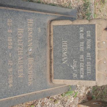 HOLTZHAUSEN Hermanus Hendrik 1960-1964
