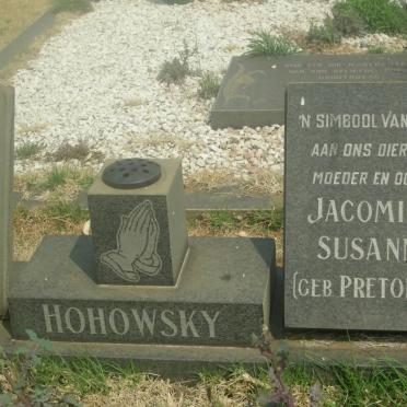 HOHOWSKY Frank Stanislaw 1907-1989 &amp; Joacomina Susanna PRETORIUS 1918-2000