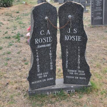 HUYSER J.S. 1922-2010 &amp; C.A. BARNARD 1922-1998