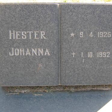 HURN Hester Johanna 1925-1992
