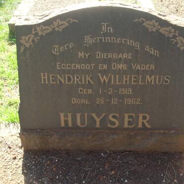 HUYSER Hendrik Wilhelmus 1919-1962