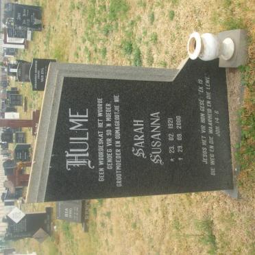 HLUME Sarah Susanna 1921-2000
