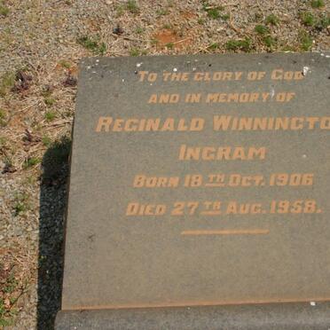 INGRAM Reginald Winnington 1906-1958