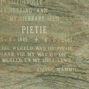 JERSICH Pietie 1949-2003