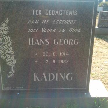 KADING Hans Georg 1914-1987