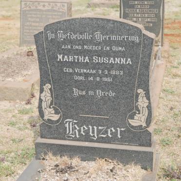KEYZER Martha Susanna nee VERMAAK 1883-1951