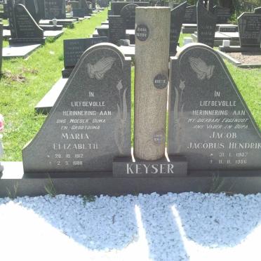 KEYSER Jacob Jacobus Hendrik 1907-1986 &amp; Maria Elizabeth 1912-1988