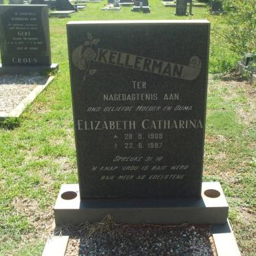 KELLERMAN Elizabeth Catharina 1908-1987