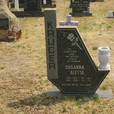 KRUGER Susanna Aletta 1955-1994